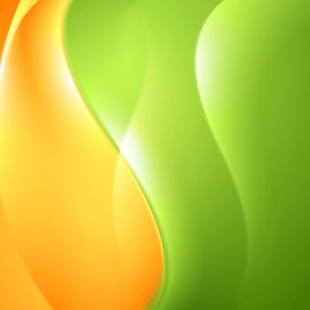Colorful wavy abstract vector background