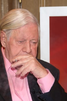 Helmut Schmidt as a guest of Sandra Maischberger,People at Maischberger,27.04.2015,Hamburg