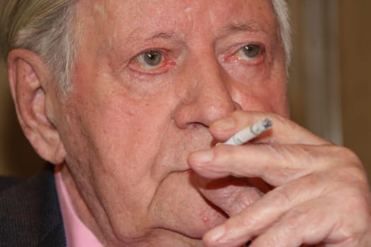 Helmut Schmidt as a guest of Sandra Maischberger,People at Maischberger,27.04.2015,Hamburg
