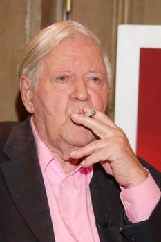 Helmut Schmidt as a guest of Sandra Maischberger,People at Maischberger,27.04.2015,Hamburg