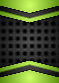 Dark perforated tech corporate background. Vector design