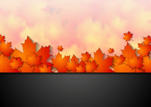 Bright corporate autumn background. Vector design