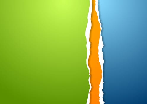 Abstract ragged edge paper background. Vector design