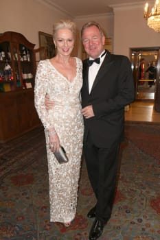 Petra van Bremen with husband Michael Kubenz,awarding of the Champagne Prize for Joie de vivre at the Hotel Louis C. Jacob,Hamburg,27.04.2015