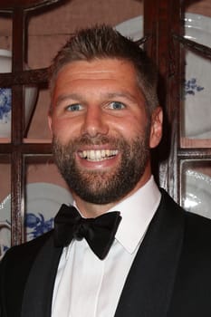 Thomas Hitzlsperger (homosexual former football pro),awarding the Champagne Prize for Joie de vivre at the Hotel Louis C. Jacob,Hamburg,27.04.2015
