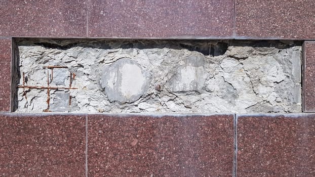 Marble with a natural pattern. Natural marble. Red granite tile background