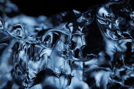 Macro of melting ice closeup futuristic water texture