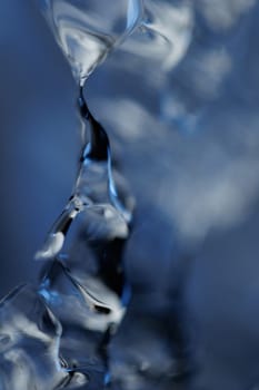 Macro of melting ice closeup futuristic water texture