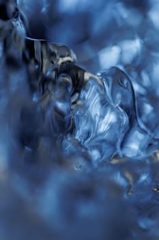 Macro of melting ice closeup futuristic water texture