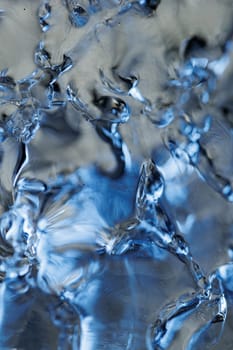 Macro of melting ice closeup futuristic water texture