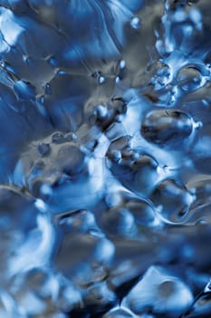 Macro of melting ice closeup futuristic water texture