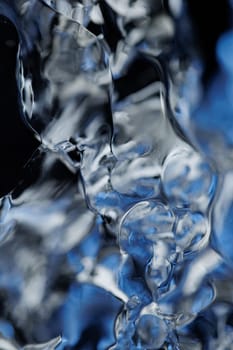 Macro of melting ice closeup futuristic water texture