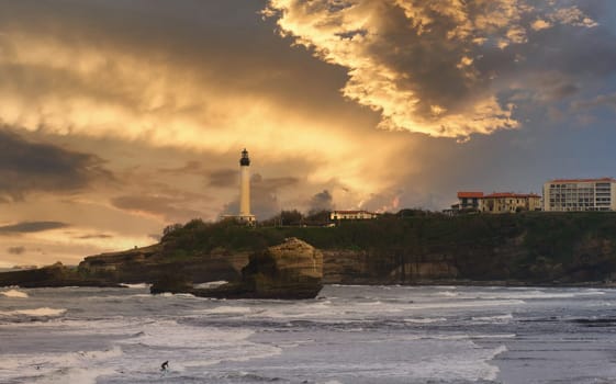 the Phare de la Pointe Saint Martin - Biarritz Lighthouse