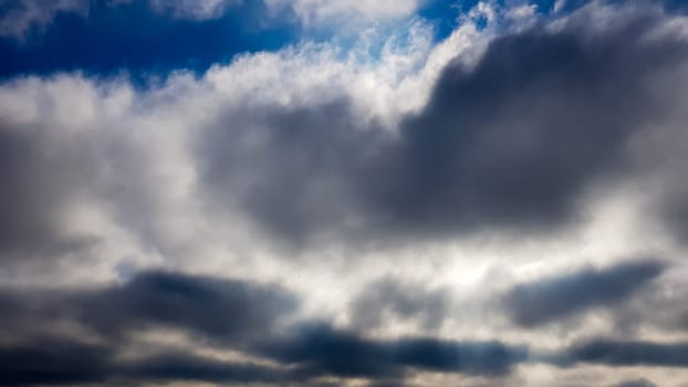 Background of dark clouds before a thunderstorm