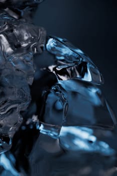 Ice closeup abstract macro water backdrop