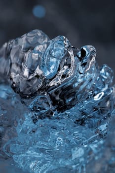Ice closeup abstract macro water backdrop