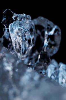 Ice closeup abstract macro water backdrop