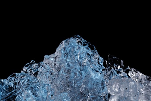 Ice closeup abstract macro water backdrop