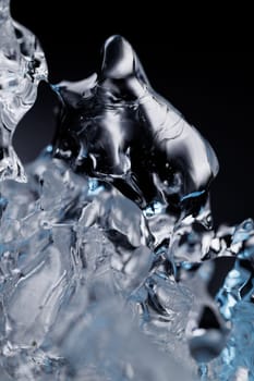 Ice closeup abstract macro water backdrop