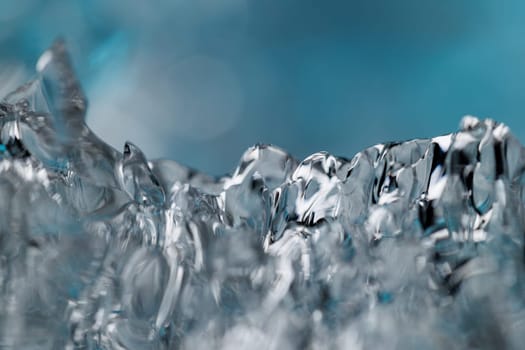 Frozen water closeup abstract macro ice backdrop