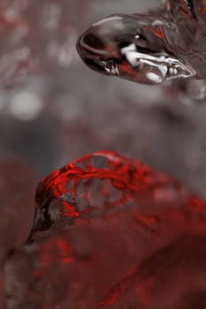 Frozen water closeup abstract macro ice backdrop