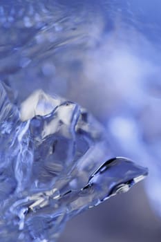 Blue ice cold backdrop