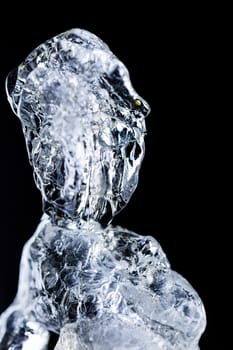 Blue ice cold backdrop