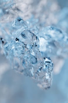 Ice closeup abstract macro water backdrop