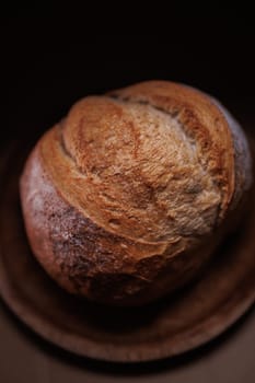 Organic withe round bread