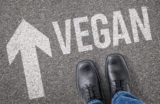 Text on the floor - Vegan