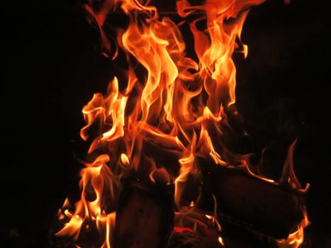 bonfire fire heat hot flame burn incandescent wood fireplace ash