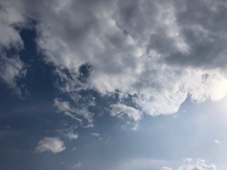 Beautiful blue sky and clouds natural background.