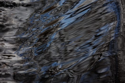 Flowing silver water texture of a river