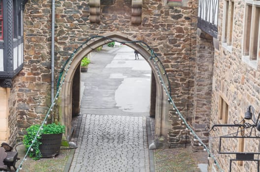 Archway on an old knight's castle