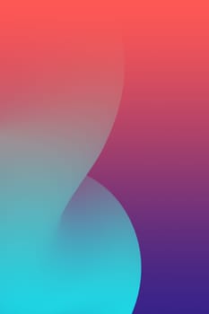 abstract color 3d paper art illustration set. Contrast colors.