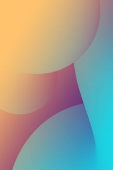 abstract color 3d paper art illustration set. Contrast colors.