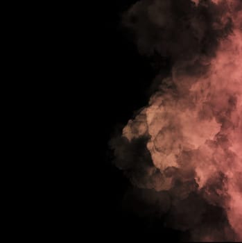 Smoke with black background