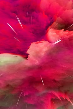 abstract colored dust explosion on a black background.abstract powder splatted background