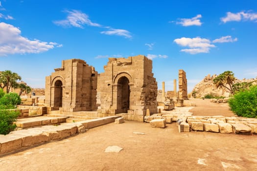 Famous Temple ruins of Philae, Agilkia Island, Aswan, Egypt