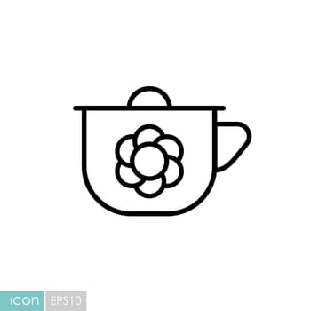 Baby potty vector isolated icon. Graph symbol for children and newborn babies web site and apps design, logo, app, UI
