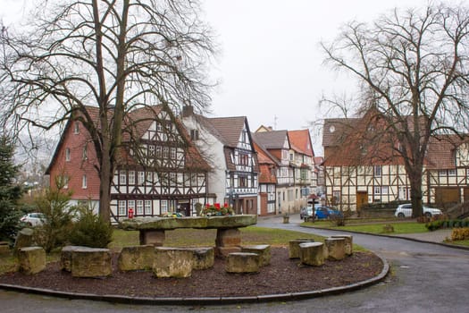 The Town of Bad Sooden-Allendorf in the Werra Valley in Germany, Hessen