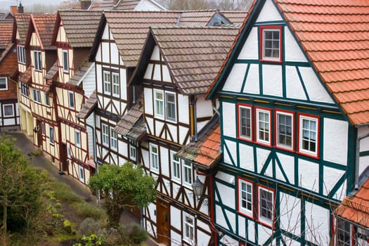 The Town of Bad Sooden-Allendorf in the Werra Valley in Germany, Hessen
