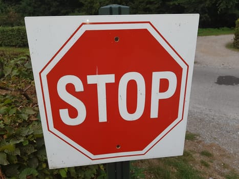 Stop! Give way! - Regulatory signs