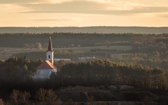 small chapel on a hill burgenland