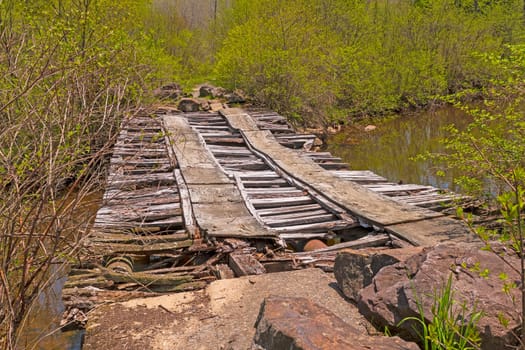 Bridge in Need of Repair Over the Blackwater River in the Canaan Valley National Wildlife Refuge