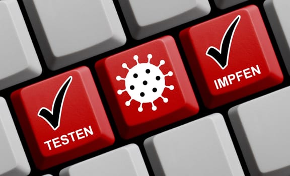 Coronavirus Strategy: Testing and Vaccination in german language