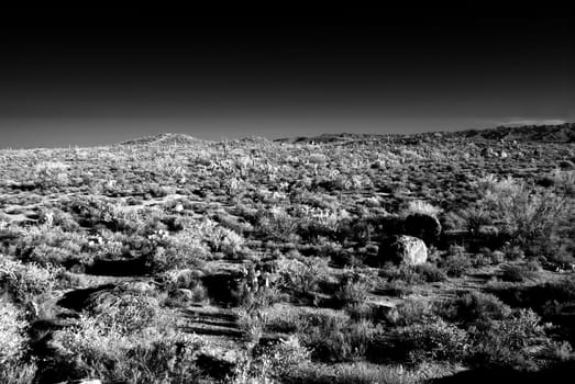 Mountain in the Sonora desert in central Arizona USA