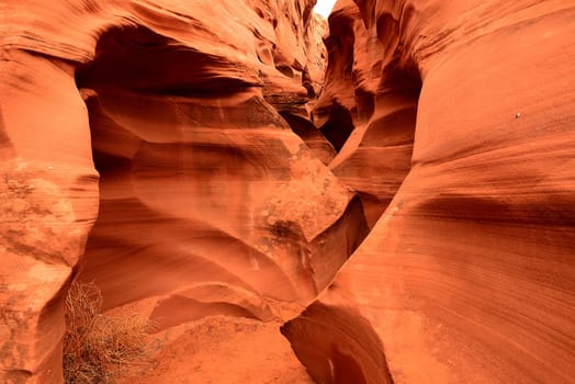 Sunlight coming into Rattlesnake Canyon on the Navajo Indian reservation in Northern Arizona
