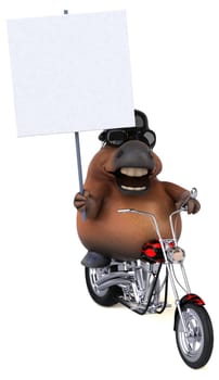 Fun horse - 3D Illustration