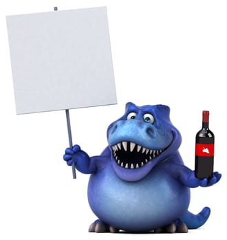 Fun dinosaur - 3D Illustration
